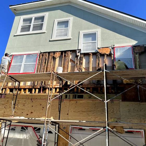 Coastal Florida wood rot / moisture damage / repair project photo