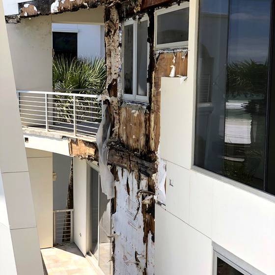 Coastal Florida wood rot / moisture damage / repair project photo