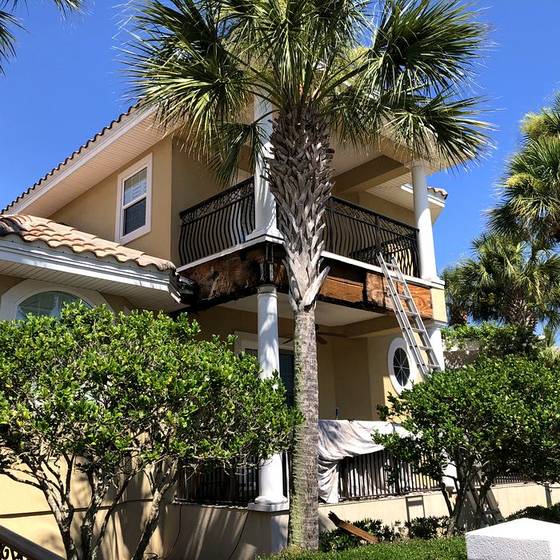 Coastal Florida wood rot / moisture damage / repair project photo