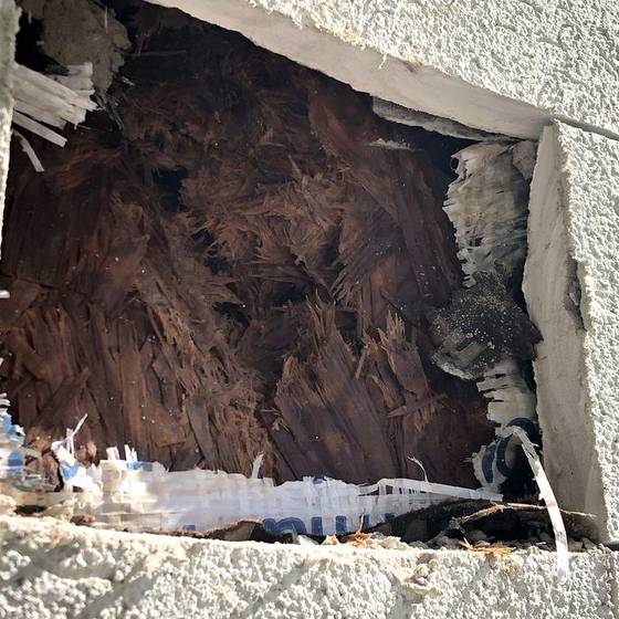 Coastal Florida wood rot / moisture damage / repair project photo
